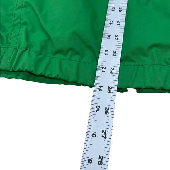 Abercrombie Green Windbreaker Rain Jacket Y2K Men medium Hooded - Picture 13 of 16
